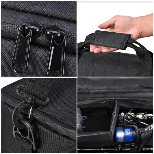 Fishing Pole Bag Large Storage Water-resistant Rod Case Pole Storage Bags Waterproof Fishing Storage Bag Tackle Shoulder Bag For