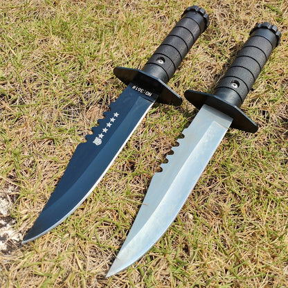Outdoor Tactical Survival Knife - High Hardness Stainless Steel Fixed Blade with Sheath, Ergonomic Non-Slip Handle for Camping,
