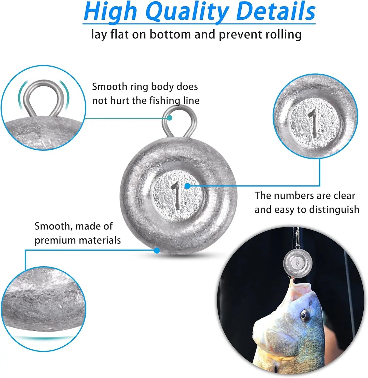 81pcs Fishing Weight Sinkers Kit with Tackle Box, Assorted Drop Bass Split Shot Coin Weights for Saltwater Casting