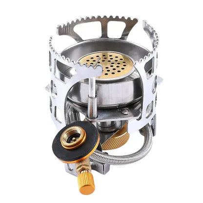 Small Camp Stove Foldable Pocket Stove Windproof Stove Lightweight Camping Burner Cooking Stove For Outdoor Backpacking Hiking