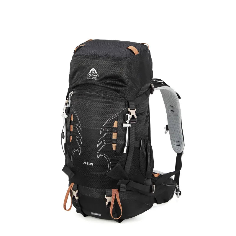 Aione Lightweight Outdoor Hiking Backpack 40L Large Capaci Travel Shoulder Bag Men Women Nylon Material Inner Frame Structure