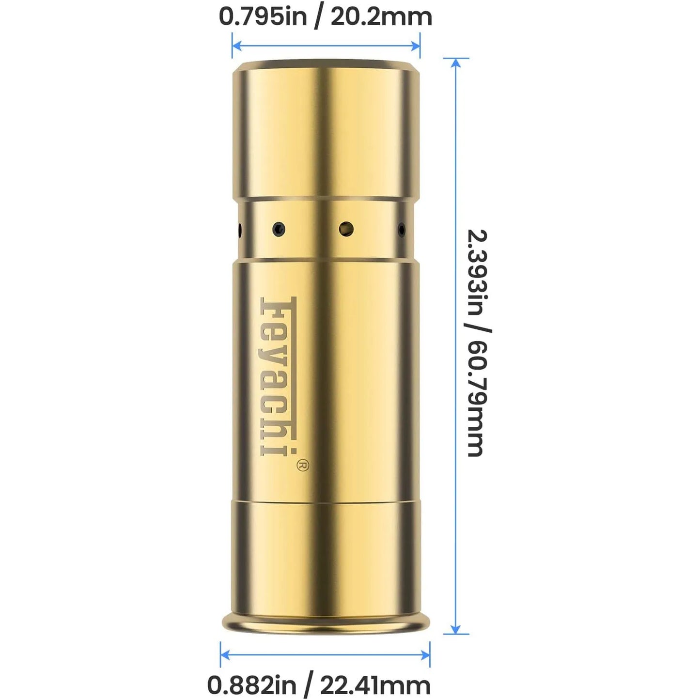 Feyachi Bore Sight 12 Gauge Red/Green Laser Zeroing Boresighter with 3 Sets of Batteries