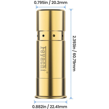 Feyachi Bore Sight 12 Gauge Red/Green Laser Zeroing Boresighter with 3 Sets of Batteries