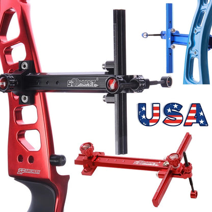 Archery Recurve Bow Sight 6inch Aluminum Alloy Color for Right/Left Hand Target Adjustment Easily Hunting Shooting Accessory