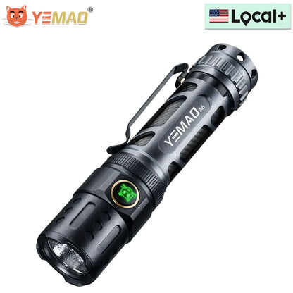 YEMAO F337X Powerful Led Flashlight 7 XTE Leds 3000 Lumens 200 Meters 18650 Battery Multi-color Auxiliary Lights EDC Torches