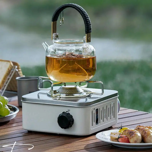 Cassette Furnace Outdoor Portable Gas Stove Travel Camping Picnic Fondue Cassette Furnace Mini Burner BBQ Barbecue Hiking