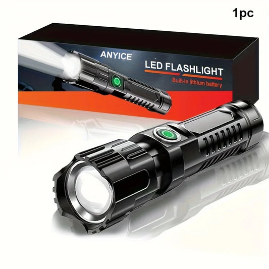 Super Bright XHP50 Powerful Led Flashlight Power Bank Torch Light USB Rechargeable Camping Tactical Flashlights with COB Lamp