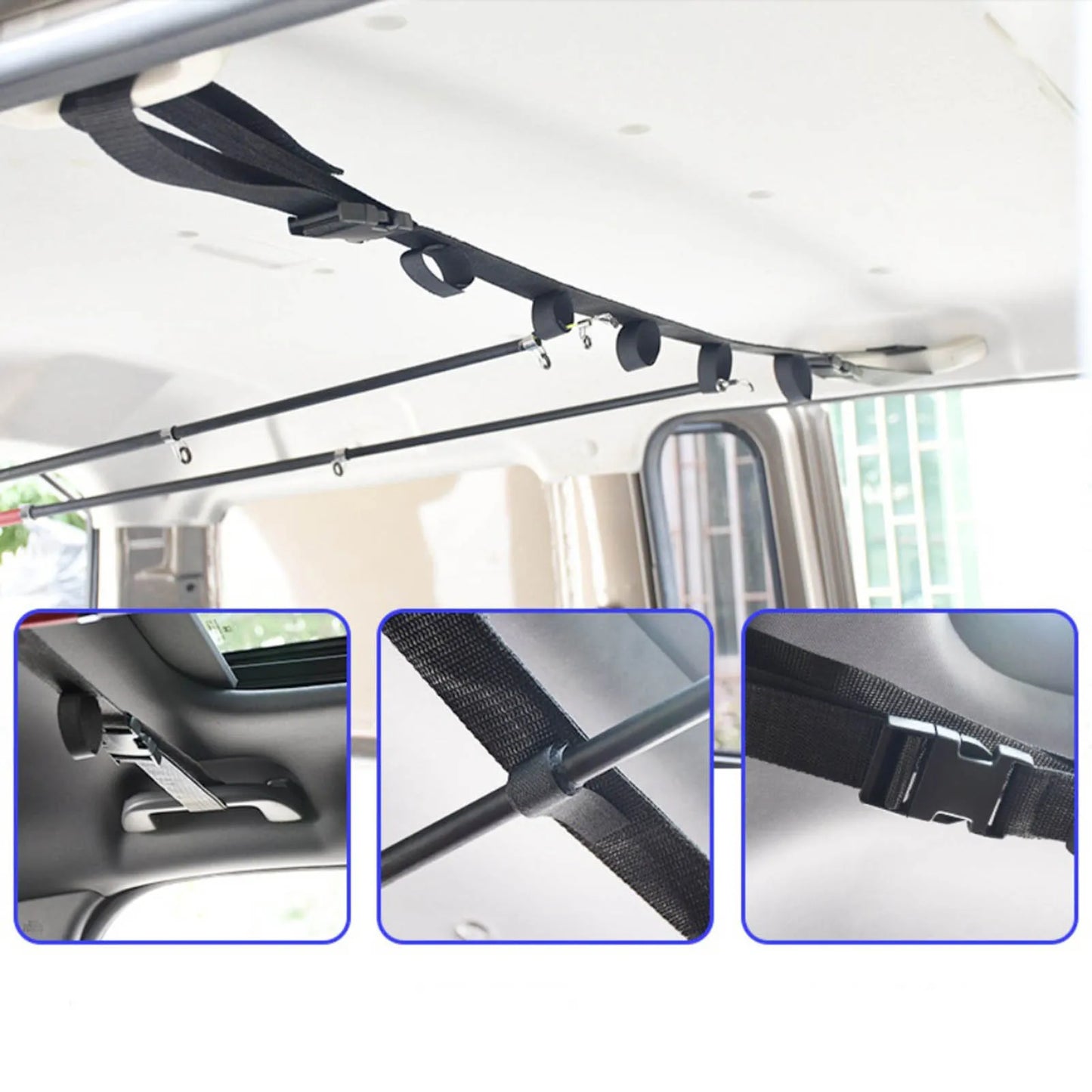 Car Fishing Rod Holder Strap Durable Material Universal Size Rod Holder Suitable for Friend Family Neighbors Gift Dropshipping