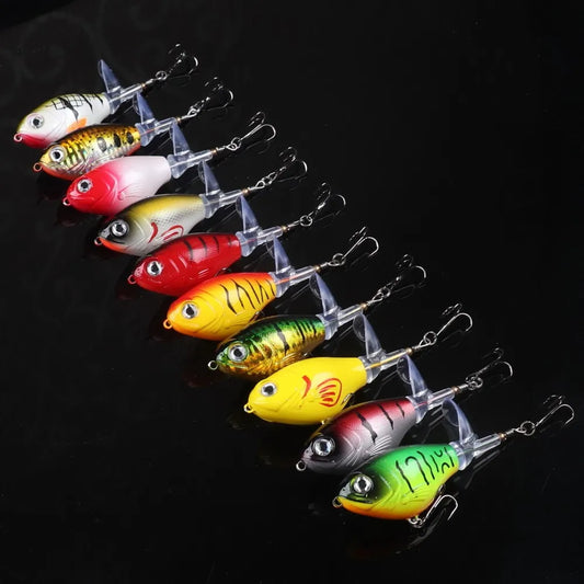 10pcs Top Water Fishing Lures Hard Bait Floating Pencil Artificial Bait Kit