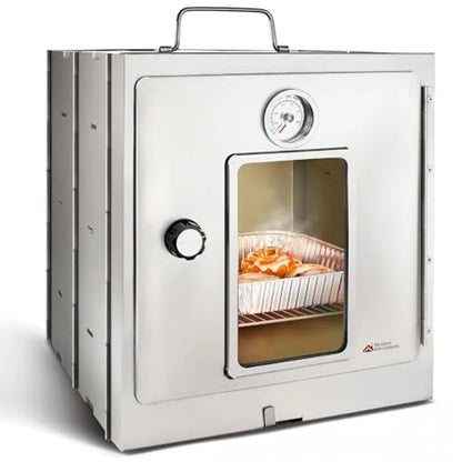 Portable Folding Camping Oven for Baking Cinnamon Rolls Breads Muffins - Outdoor Wood Burning Fire Propane Stove Compatible Lig