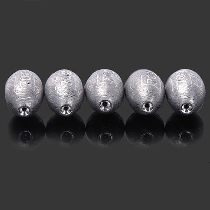5pcs 2g-30g Fishing Weight Sinker Fishing Olive Shape Rig Sinkers Fishing Weights Split Shot Sink Fishing Tackle Tool Accessory