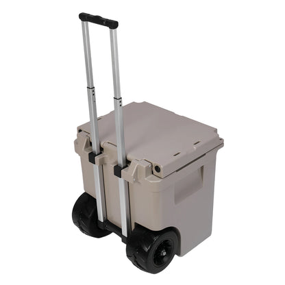 5L Insulated Wheeled Cooler with Wheels and Handle Roller Cooler with Leak-Proof Tight Latches for Beach Camping Picnics More
