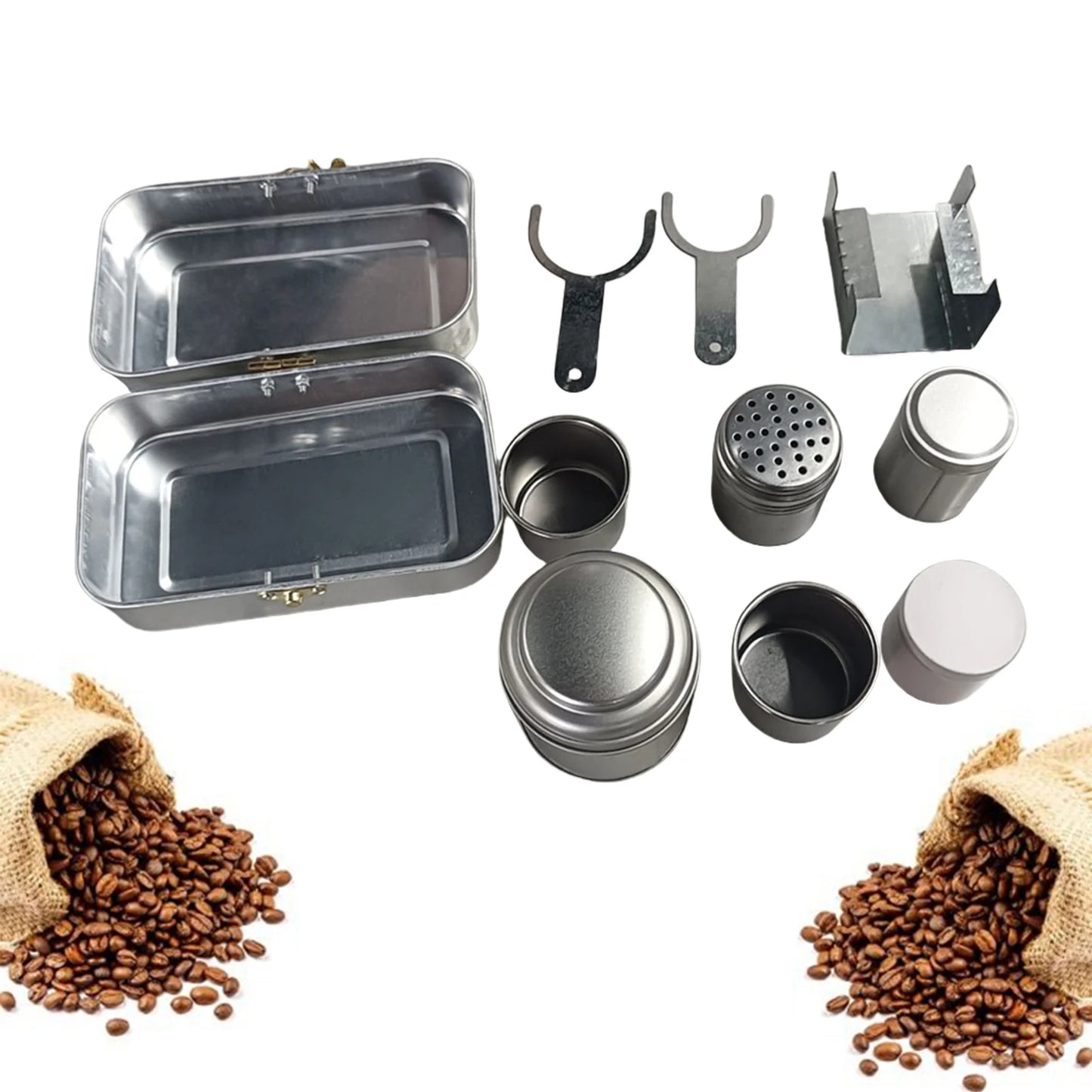 Camping Cups Set Collectible Ornament Backpacking Coffee Kit Pour Over Coffee Kit for Camping Trips Travel Ceremony Kitchen