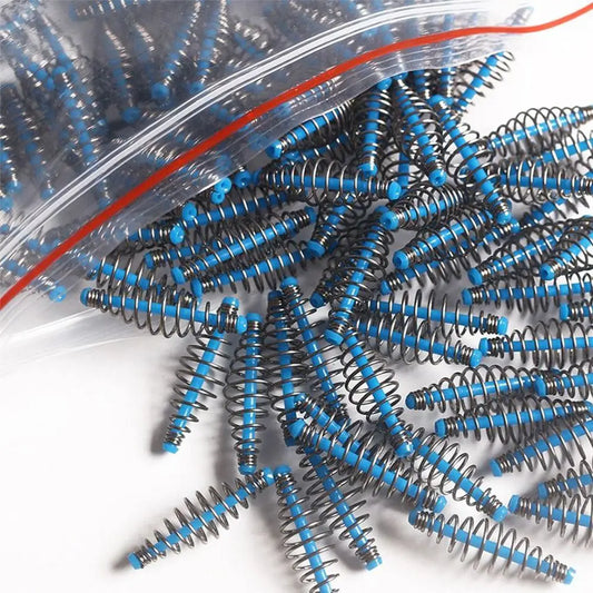 30pcs/Set Fishing Bait Spring Lure Inline Hanging Tackle Stainless Steel Feeder