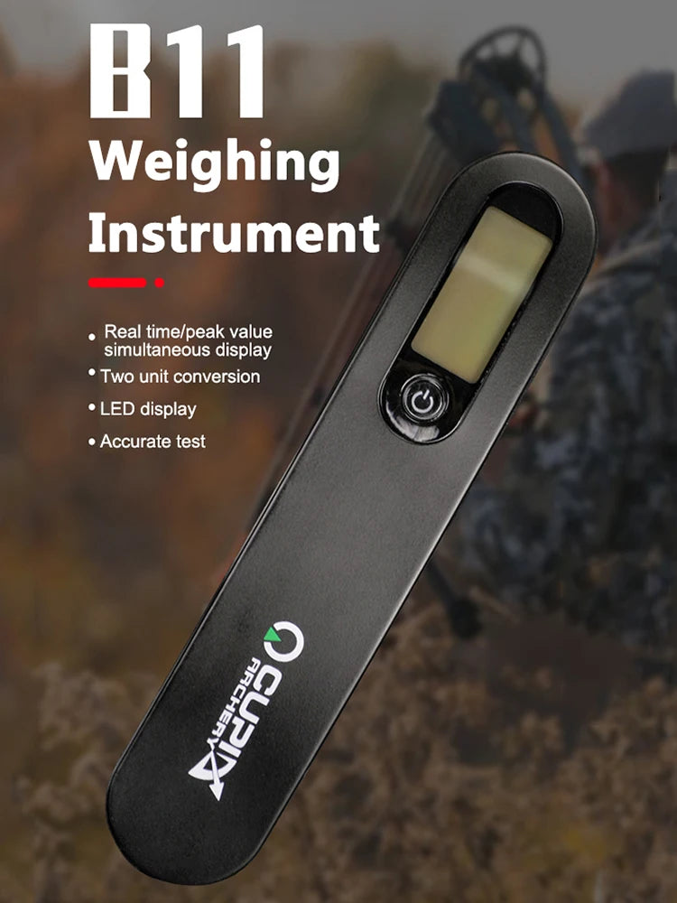 Electric Digital Dynamometer Device LED Display Electric Digital Bow Scale Measuring Instrument Test Tool Archery Accressories