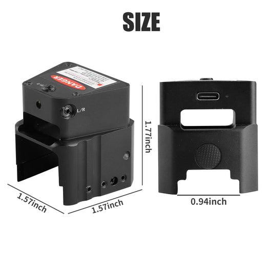 2 Mile Laser Sights Range Slide Racker Jacker Compatiblewith Glock 17, 19, 19X, 26, PSA Dagger, and More with Improved Slide Gri