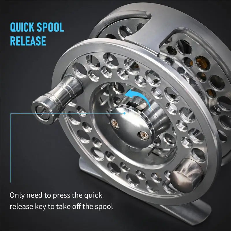 Fly Fishing Reel Saltwater Fishing Reel Fishing Gear Aluminum Alloy Reel For Freshwater Lake Stream Pond Fishing Fly Fishing