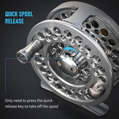 Fly Fishing Reel Saltwater Fishing Reel Fishing Gear Aluminum Alloy Reel For Freshwater Lake Stream Pond Fishing Fly Fishing