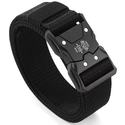 Activity Nylon Oxford Cloth Tactical Belt, Men's Wide Waist Belt for Hiking Work, Outdoor Camouflage Mountaineering Gear