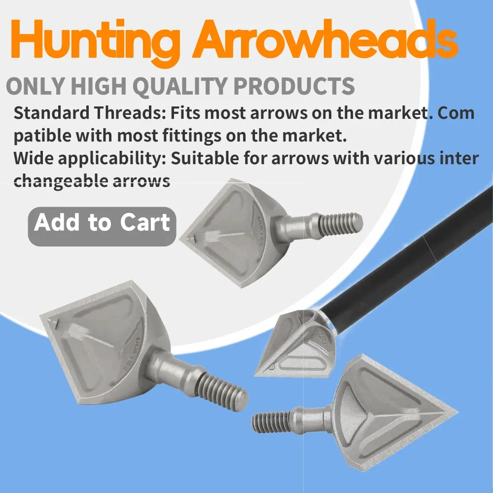 Archery Arrowheads Broadhead Screw in Point Tips 100grain for Bow Arrow Outdoor Hunting Shooting Target Game Field Accessories