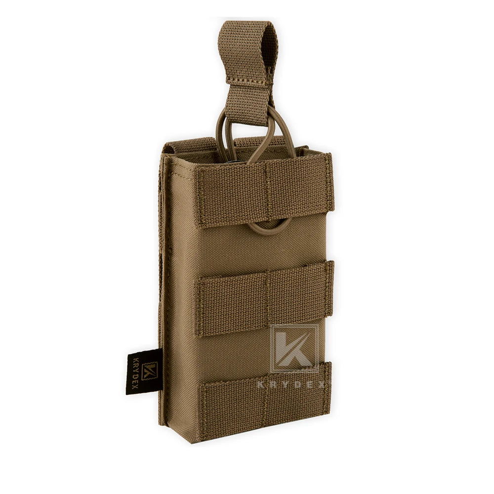 KRYDEX Tactical Magazine Pouch Single/Double/Triple Open-Top MOLLE Strap Holder Mag Pouch for 5.56mm M4 M16 Hunting Accessories