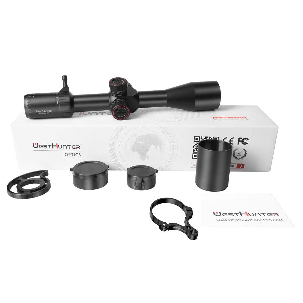 WestHunter HD 4-16X44 SFP Riflescope 1/10 MIL Glass Etched Reticle Hunting Scope Second Focal Plane 30mm Tube Optical Sights