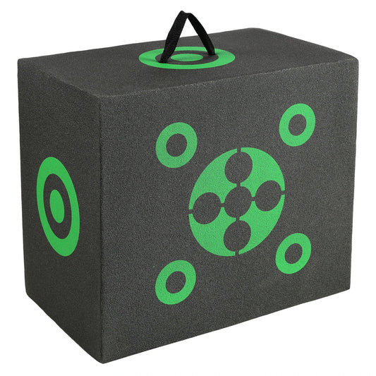 SucceBuy All-side Shotting  Outdoor Portable Archery Target with Carry Handle Easy Arrow Removal Visibility Easy to Transport