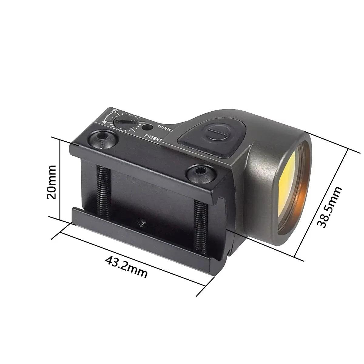 SR RM Mini Red Dot Sight Collimator Scope For Glock 17 Rear Sight Mount Hunting Optics Holographic Hot 20mm Rail Scope