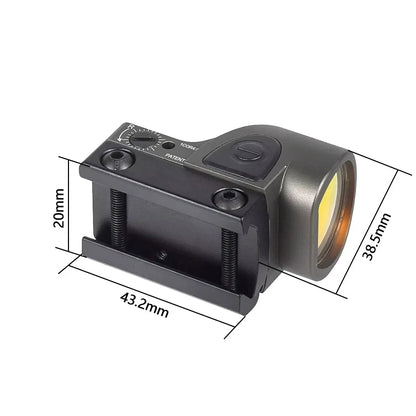 SR RM Mini Red Dot Sight Collimator Scope For Glock 17 Rear Sight Mount Hunting Optics Holographic Hot 20mm Rail Scope