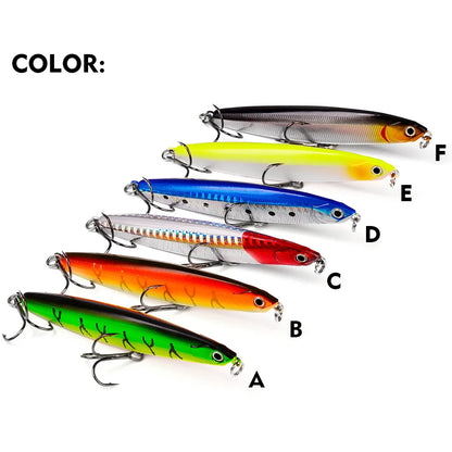 Luya Pencil, Submerged Luya Bait Far Cast Luya Fake Bait 10/14/18/24g Bionic Hard Bait Bait Fishing Tackle