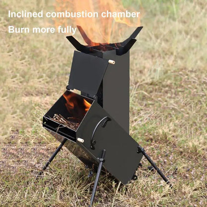 Rocket Stove Wood Burning Portable Wood Burning Stove Compact Stove Heating Burner Stove Tent Stove For Outdoor Cooking For