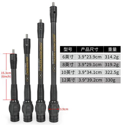 Archery  Compound Bow Stabilizer Carbon Balance Bar Silencer Dampener Target