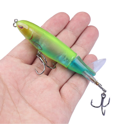 5pcs Popper Topwater Pencil Floating Bass Fishing Lures 10cm 13g