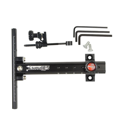 Archery Recurve Bow Sight 6inch Aluminum Alloy Color for Right/Left Hand Target Adjustment Easily Hunting Shooting Accessory