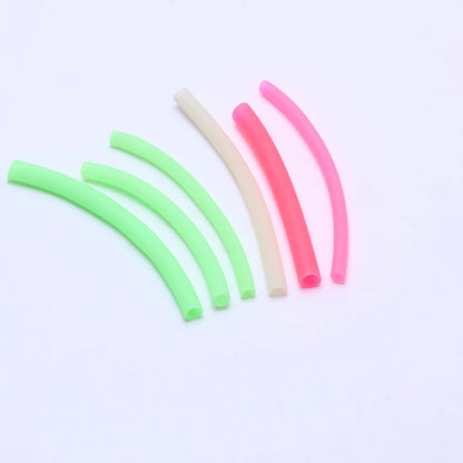 1 meter length/bag of various sizes of 6cm-9cm outer diameter luminous tubes, anti bite fishing line tubes, silicone hoses