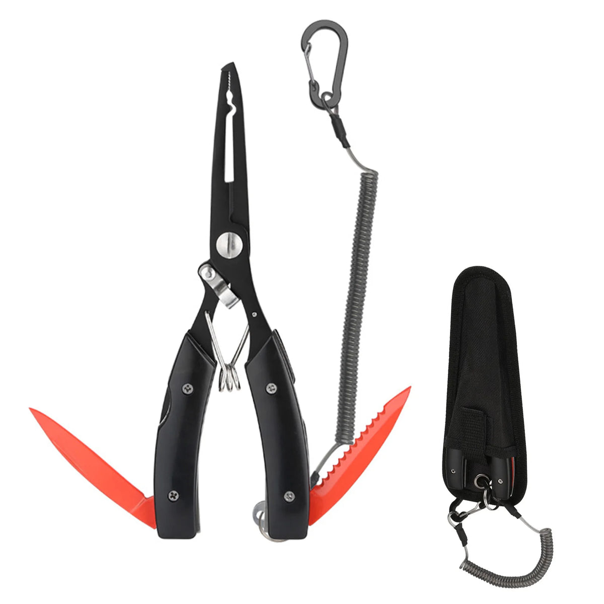 Fishing Pliers Muti-Function Fishing Hook Remover Tool Stainless Steel Fishing Line Cutters Fishing Multitool With Sheath And