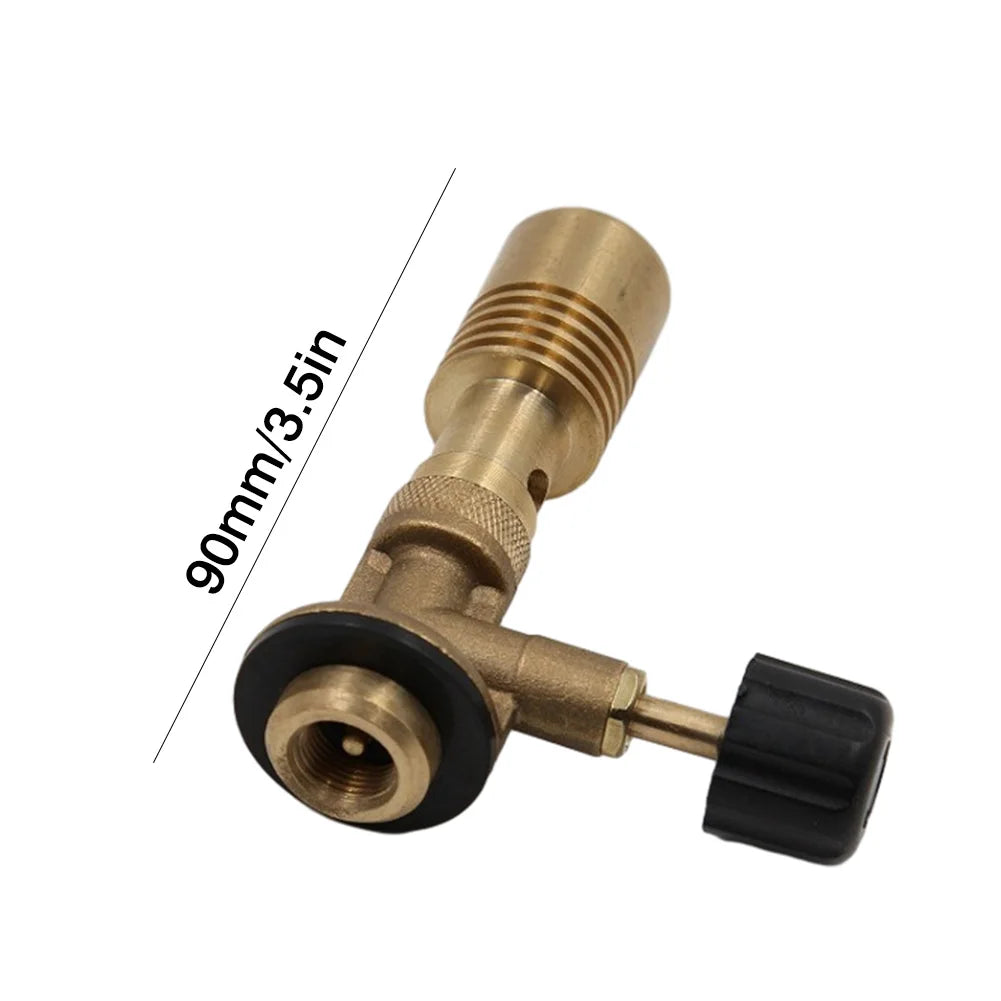 Brass Bunsen Burner Portable Flame Butan Gas Burner Laboratory Burner Gas Burner Head for Outdoor Camping/Picnic/BBQ