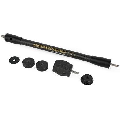 Archery Bow Stabilizer 3k Carbon Fibre Shock Absorber Damp Balance Rod 6/8/10/12/15 Inch for Bow Hunting Shooting Sports