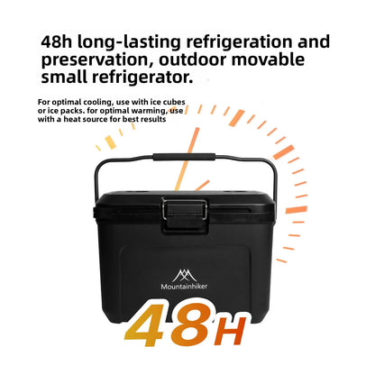MOUNTAINHIKER Camping Ice Box 25L Portable Large Capacity Car Refrigerator Food Barbecue Cold Storage Outdoor Beach Fishing BBQ