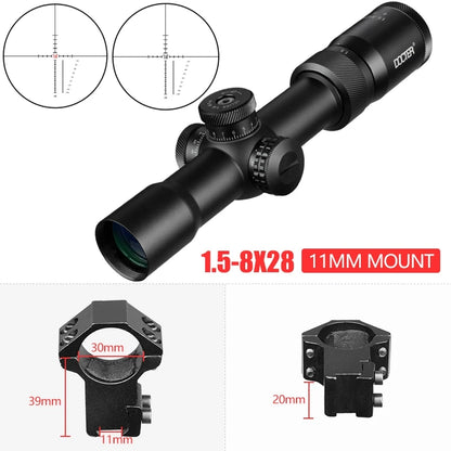 10-40X56 E Hunting Scopes Side Wheel Parallax Adjustment Optics Riflescope Red And Green Dot Sight For Scopes