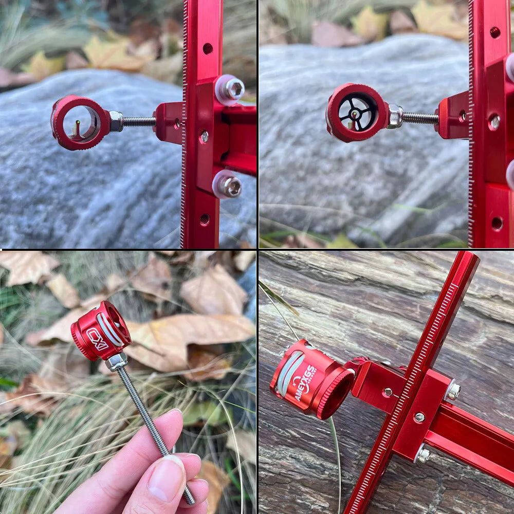 Recurve Bow Sight 1 Pin Scope .019" Optical Fiber Archery Bow Hunting Target
