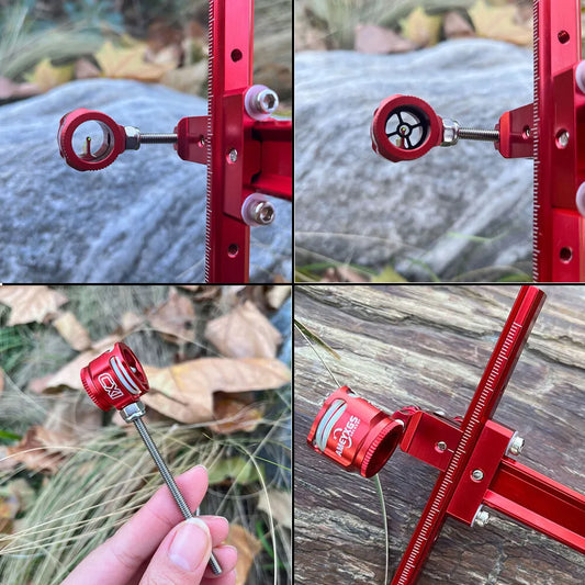 Recurve Bow Sight 1 Pin Scope .019" Optical Fiber Archery Bow Hunting Target