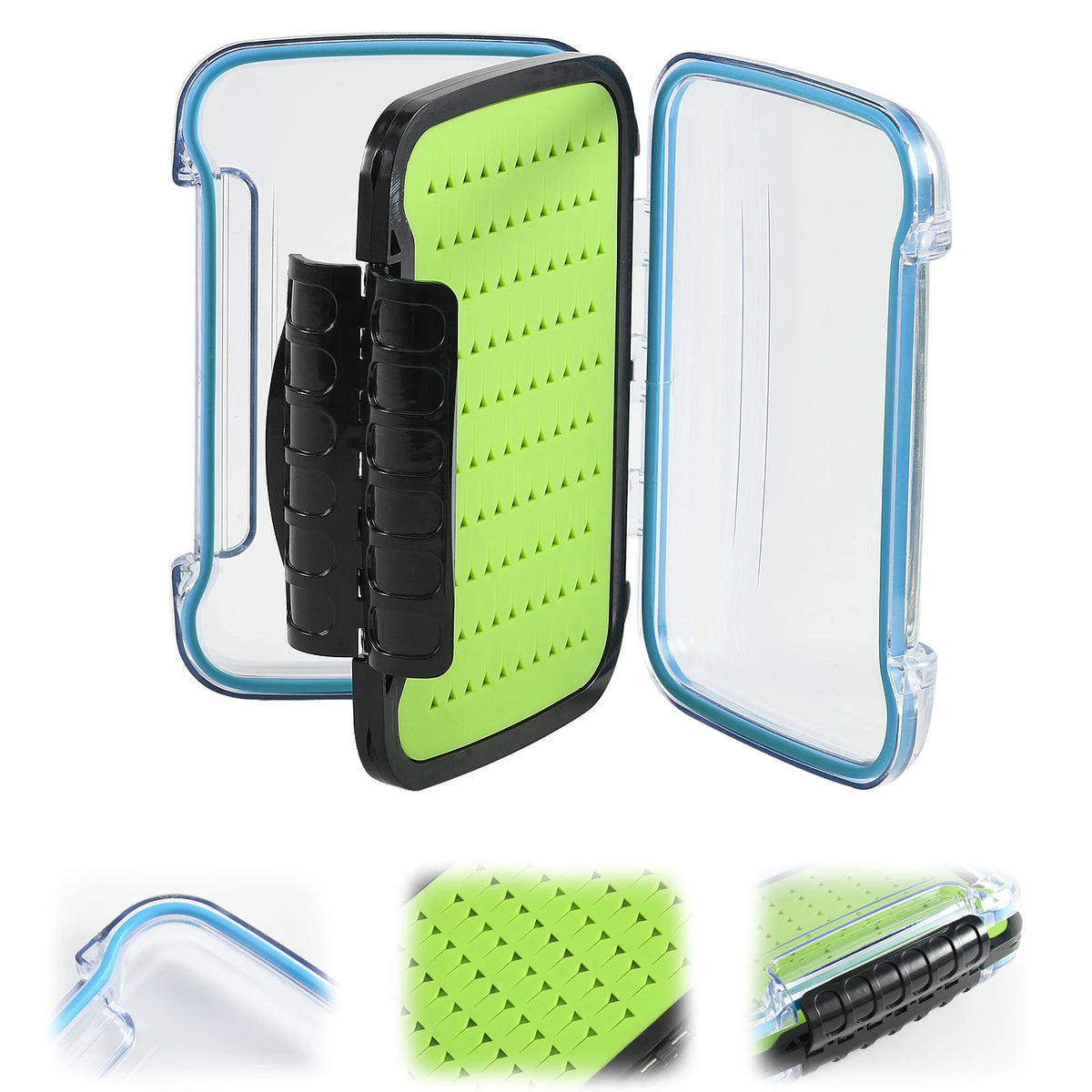 Goture Waterproof Fly Fishing Lure Bait Trout Flies Storage Box Case Container Fish Lure Bait Portable Fly Fishing Box