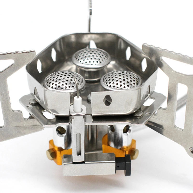 5800W Mini Gas Stove Outdoor Folding Tourist Burner Portable Furnace Picnic Cooking Camping Supplies