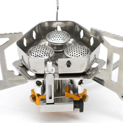 5800W Mini Gas Stove Outdoor Folding Tourist Burner Portable Furnace Picnic Cooking Camping Supplies