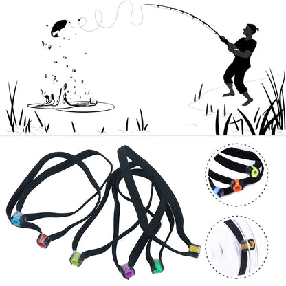 6pcs Fly Fishing Tippet Ring Nylon Fishing Tippet Spool Ring Elastic Leading Rope Replacement Tackle Tool Fishing Accessories