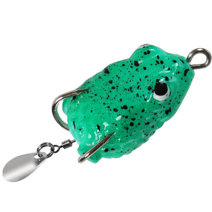 2.5cm/3g Mini Thunder Frog Soft Fishing Lures Artificial Bait Fishing Wobbler Silicone Baits with Metal Glitter Frog Lure Trout