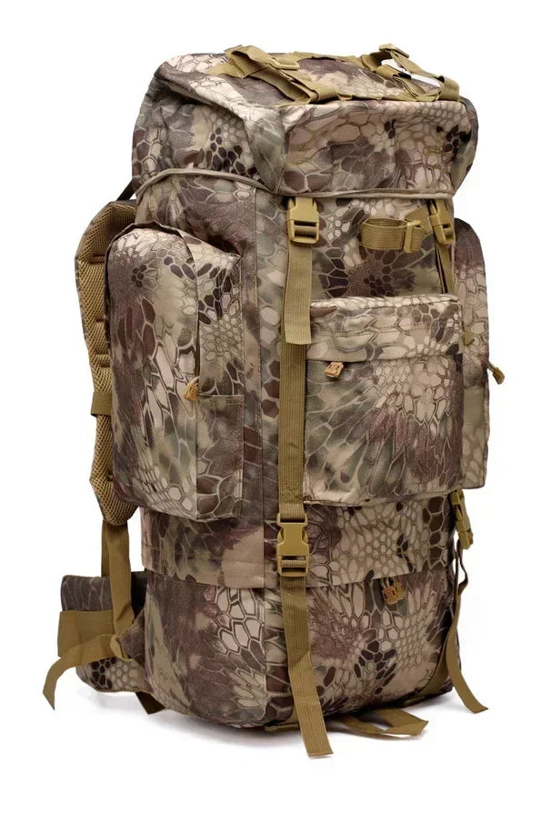 70L Metal Steel Frame Bag Men's New Hunting Backpack Waterproof Nylon Backpacks Hunting Bags