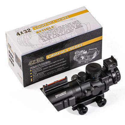 4x32 Riflescope 20mm Dovetail Reflex Optics Scope Tactical Sight For Hunting Gun Rifle Airsoft Sniper Magnifier Air Soft