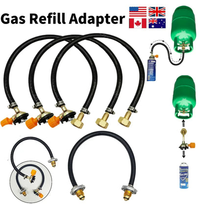 Outdoor Gas Tank Inflation Valve Cylinder Gas Inflate Camping Butane Gas Refillable Adapter Cylinder Tank Coupler Valve Gadgets